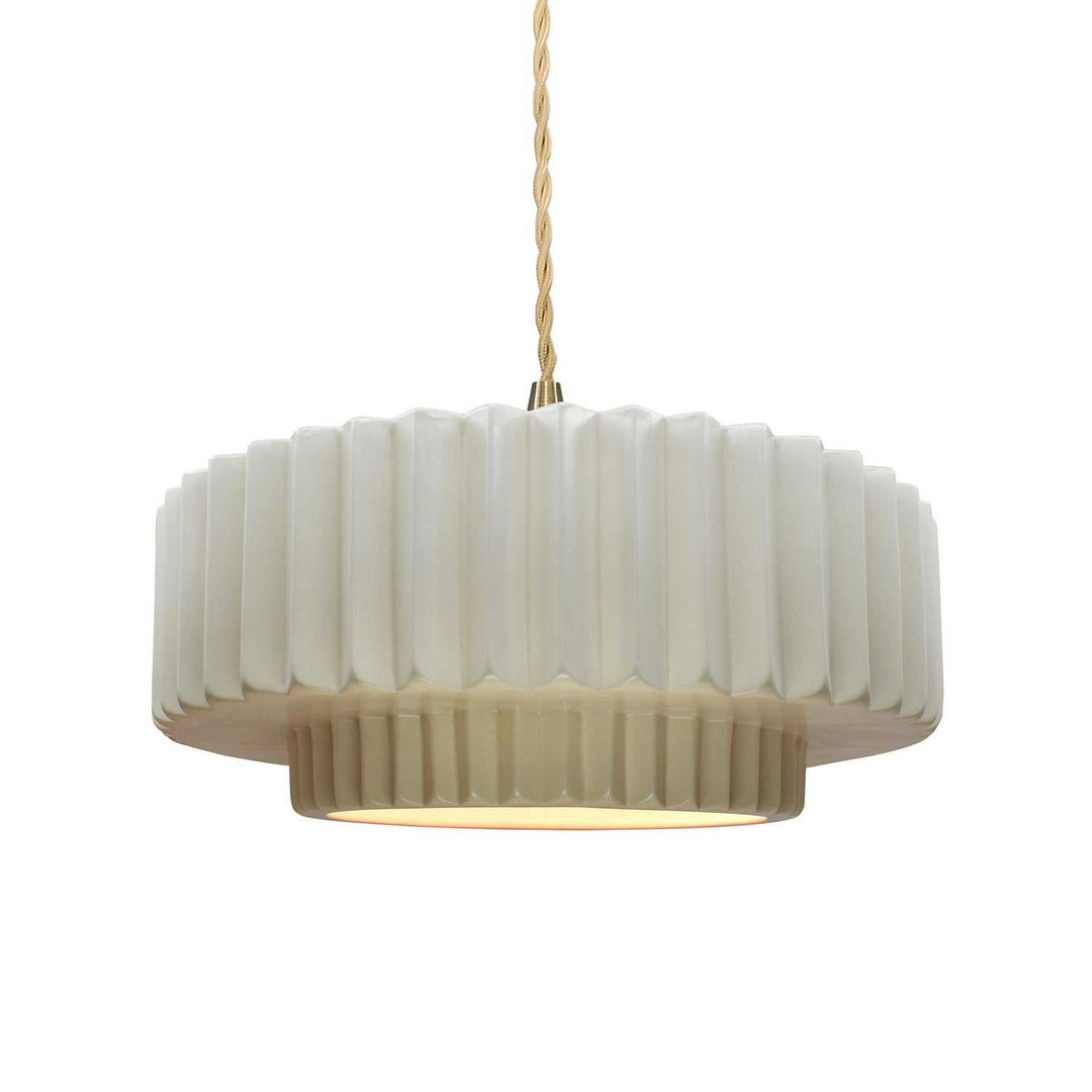 Radiance One Light Pendant in Matte White Justice Designs