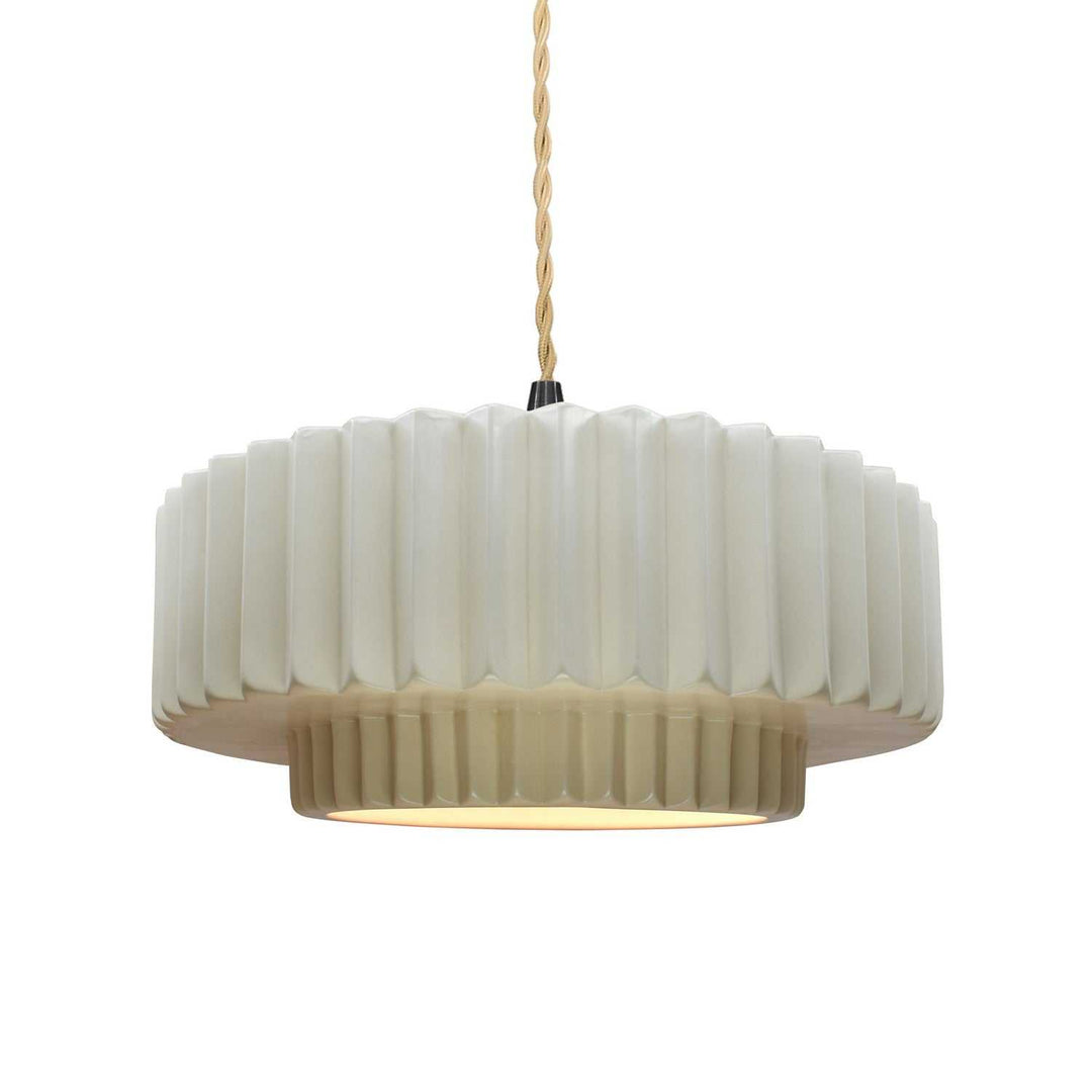 Radiance One Light Pendant in Matte White Justice Designs
