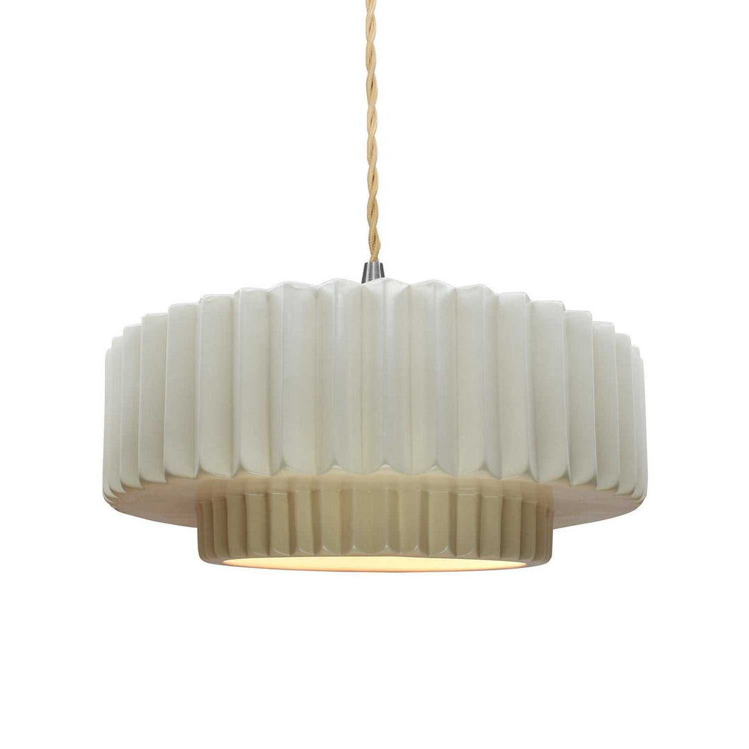 Radiance One Light Pendant in Matte White Justice Designs