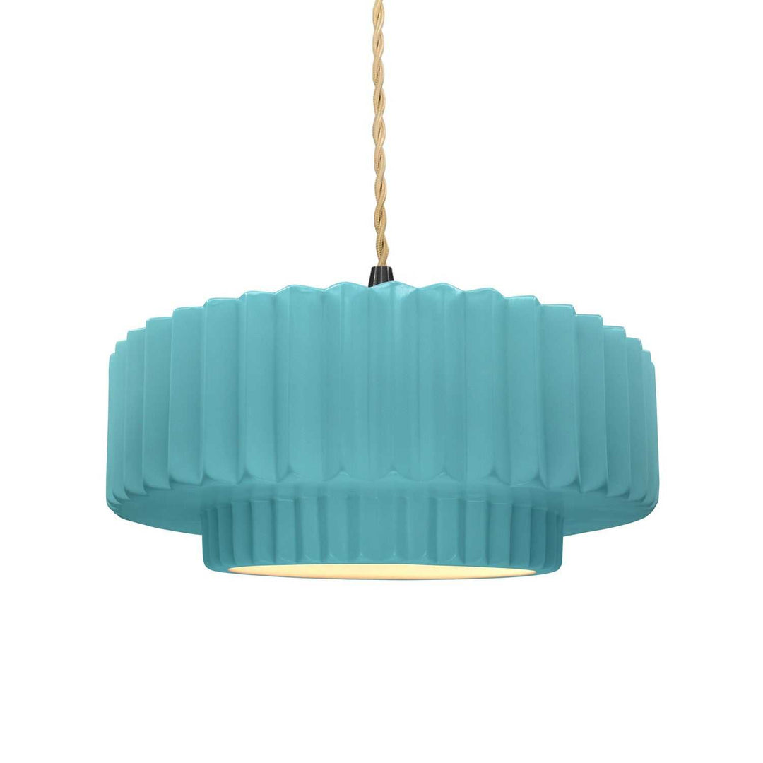 Radiance One Light Pendant in Reflecting Pool Justice Designs