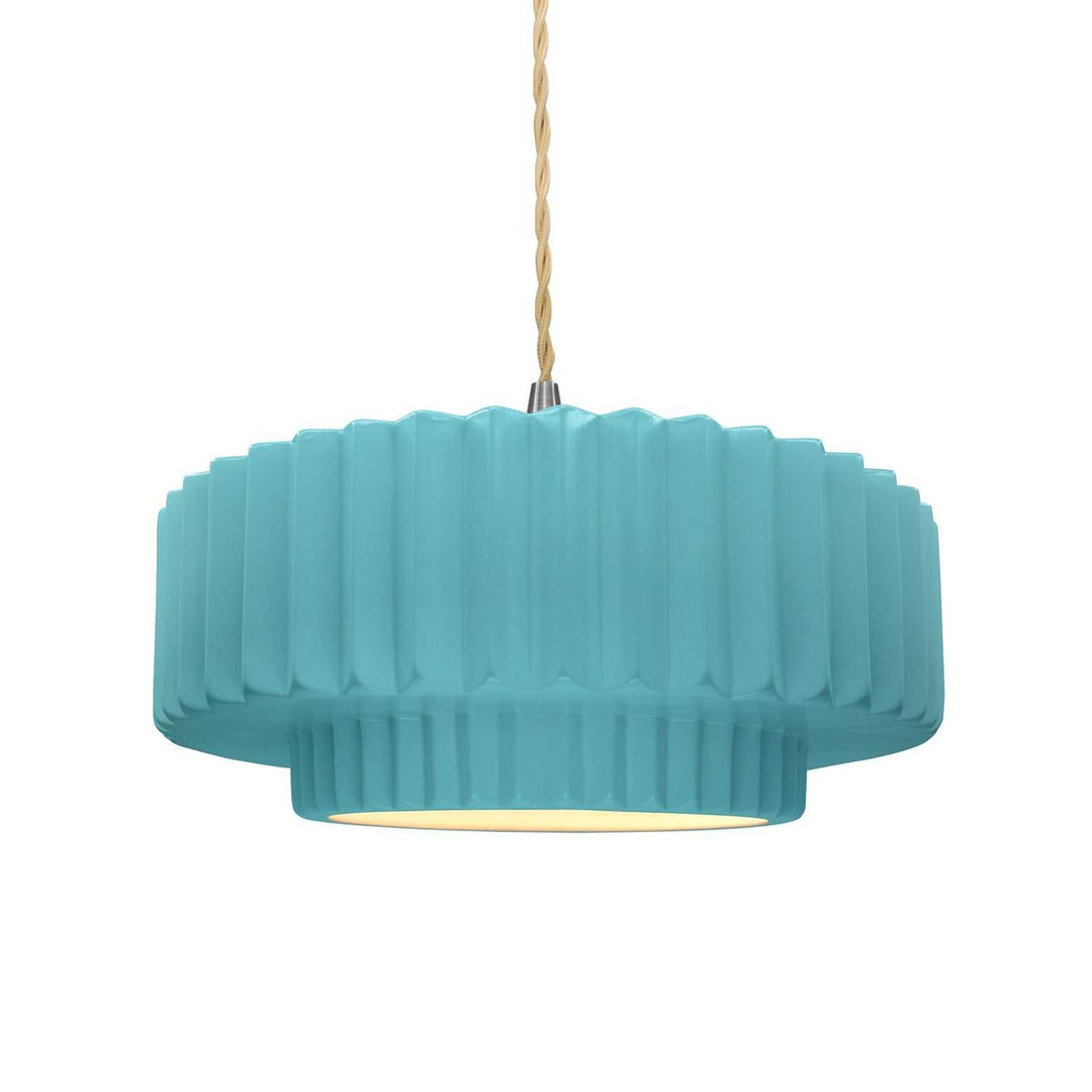 Radiance One Light Pendant in Reflecting Pool Justice Designs