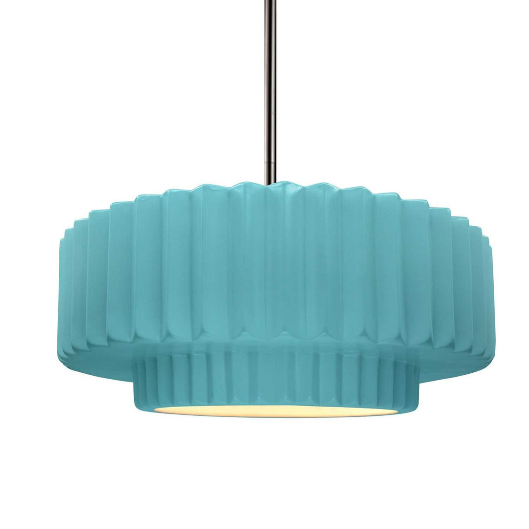 Radiance One Light Pendant in Reflecting Pool Justice Designs