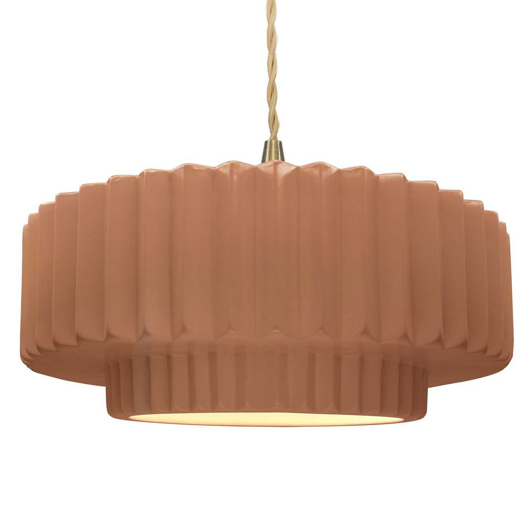 Radiance One Light Pendant in Adobe Justice Designs