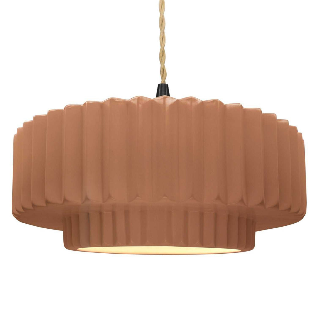 Radiance One Light Pendant in Adobe Justice Designs
