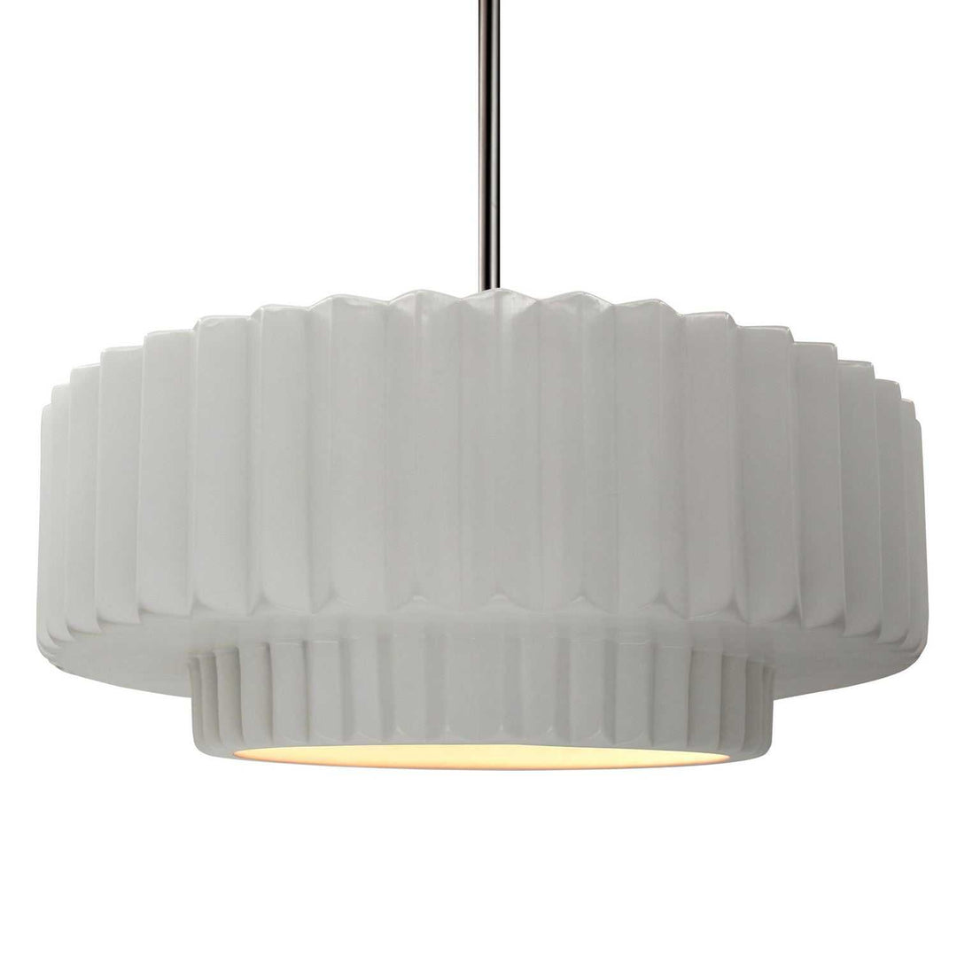 Radiance One Light Pendant in Bisque Justice Designs