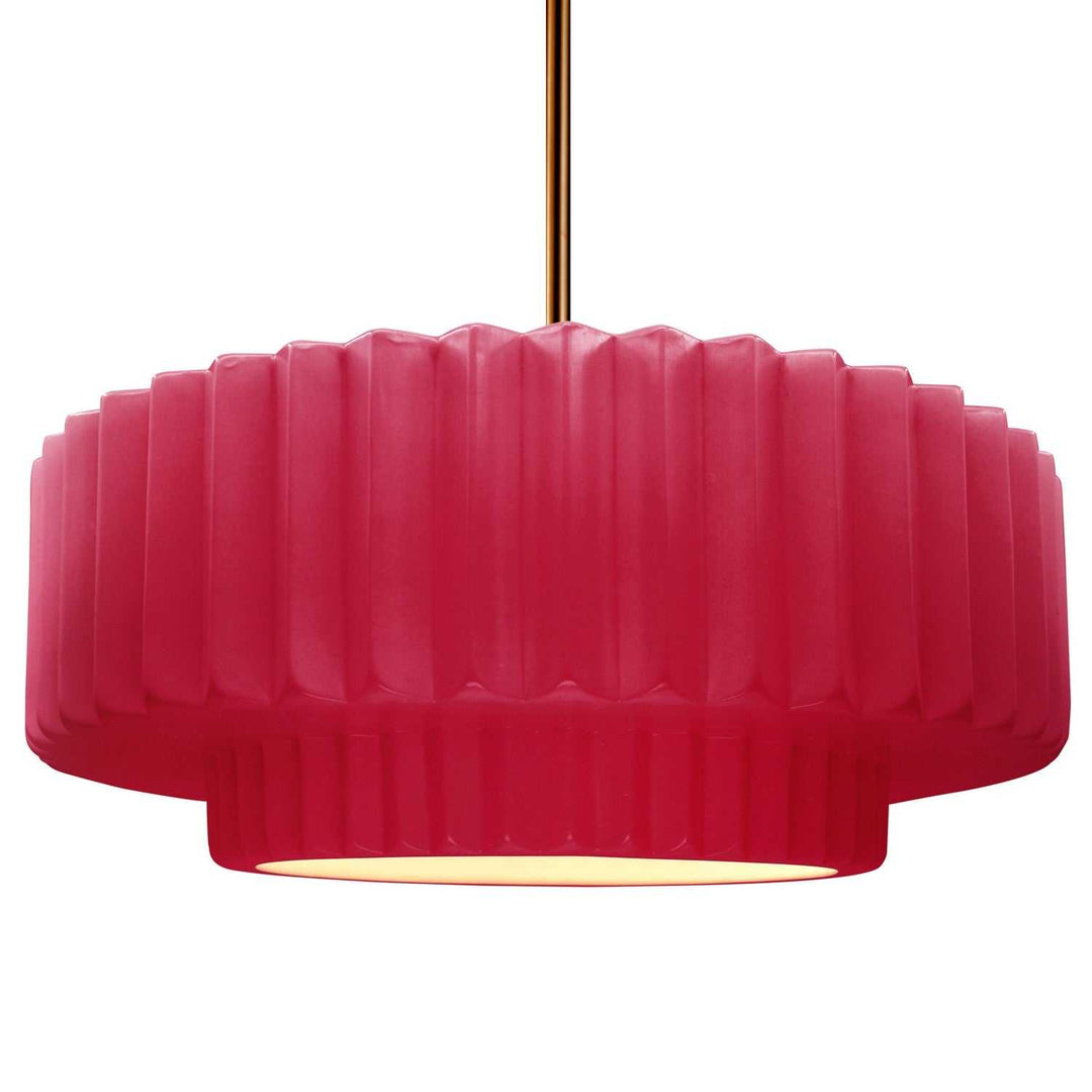 Radiance One Light Pendant in Cerise Justice Designs