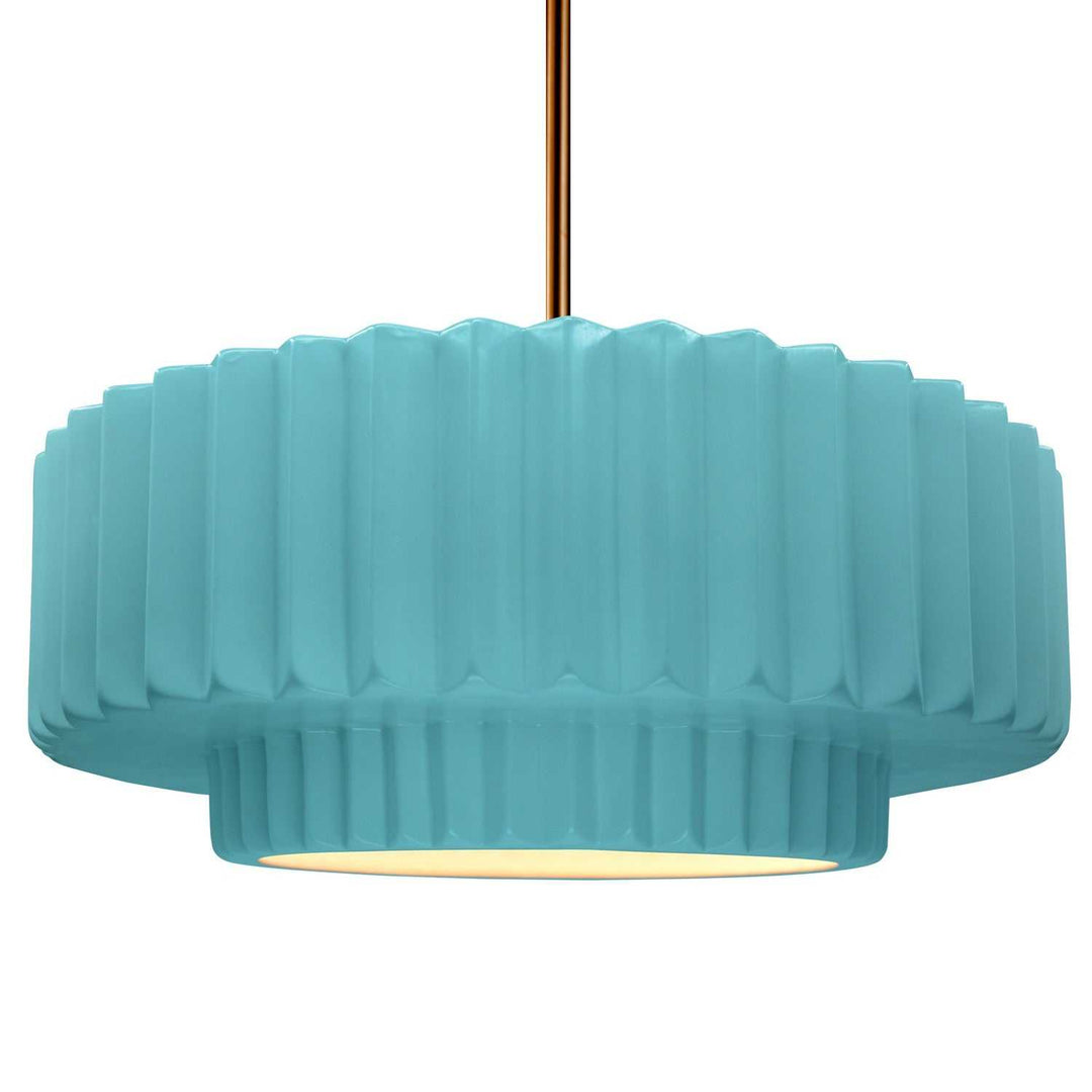 Radiance One Light Pendant in Reflecting Pool Justice Designs