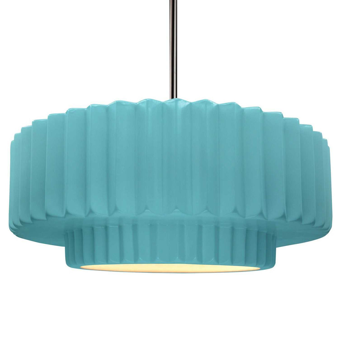 Radiance One Light Pendant in Reflecting Pool Justice Designs