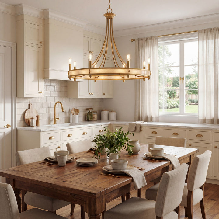 Savoy House - 1-2054-8-322 - Eight Light Chandelier - Camden - Warm Brass