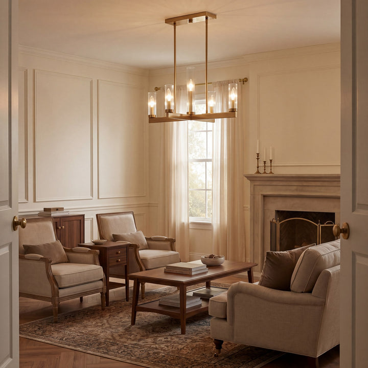 Savoy House - 1-2634-5-322 - Five Light Chandelier - Carina - Warm Brass