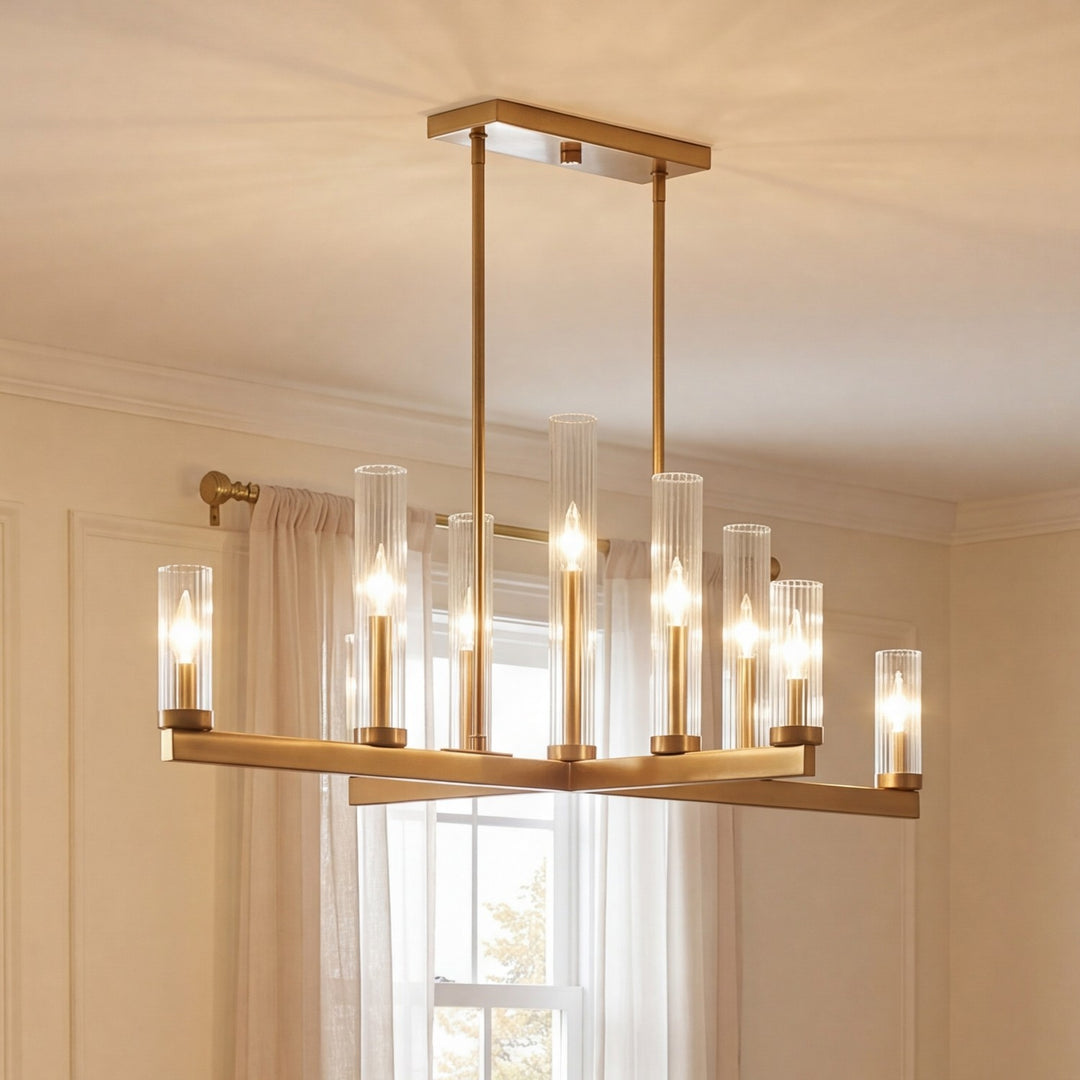 Savoy House - 1-2635-9-322 - Nine Light Chandelier - Carina - Warm Brass