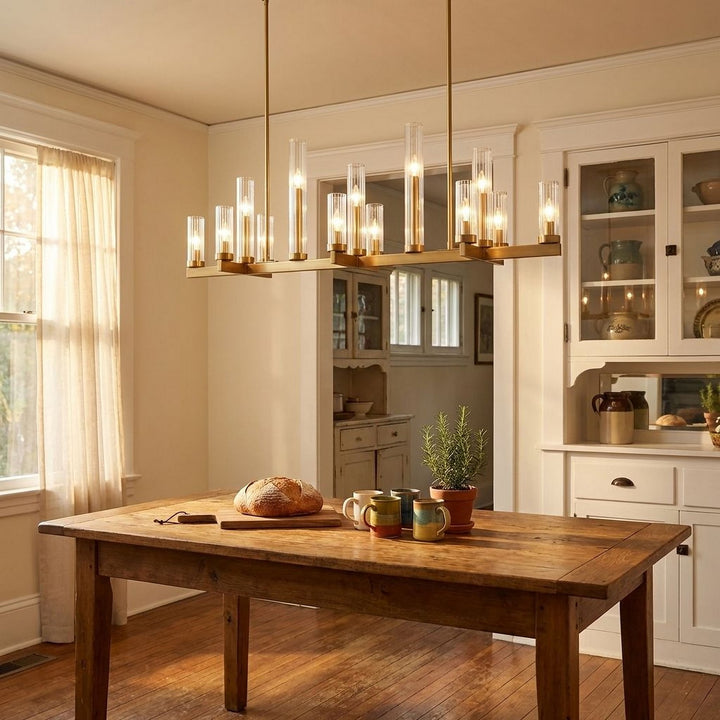 Savoy House - 1-2636-13-322 - 13 Light Linear Chandelier - Carina - Warm Brass