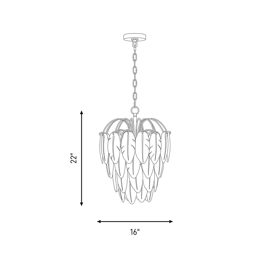 Savoy House - 1-3507-5-322 - Five Light Chandelier - Boa - Warm Brass