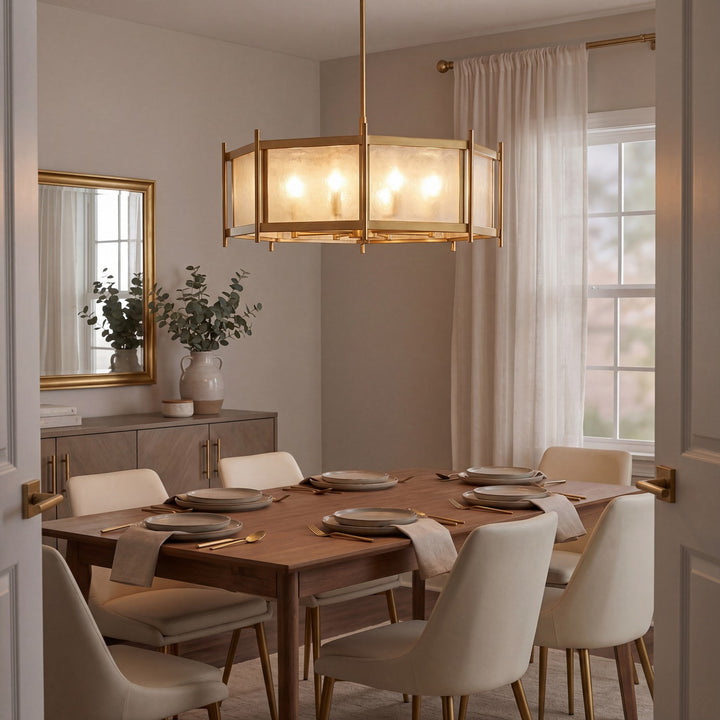 Savoy House - 1-3803-8-322 - Eight Light Chandelier - Jacobs - Warm Brass