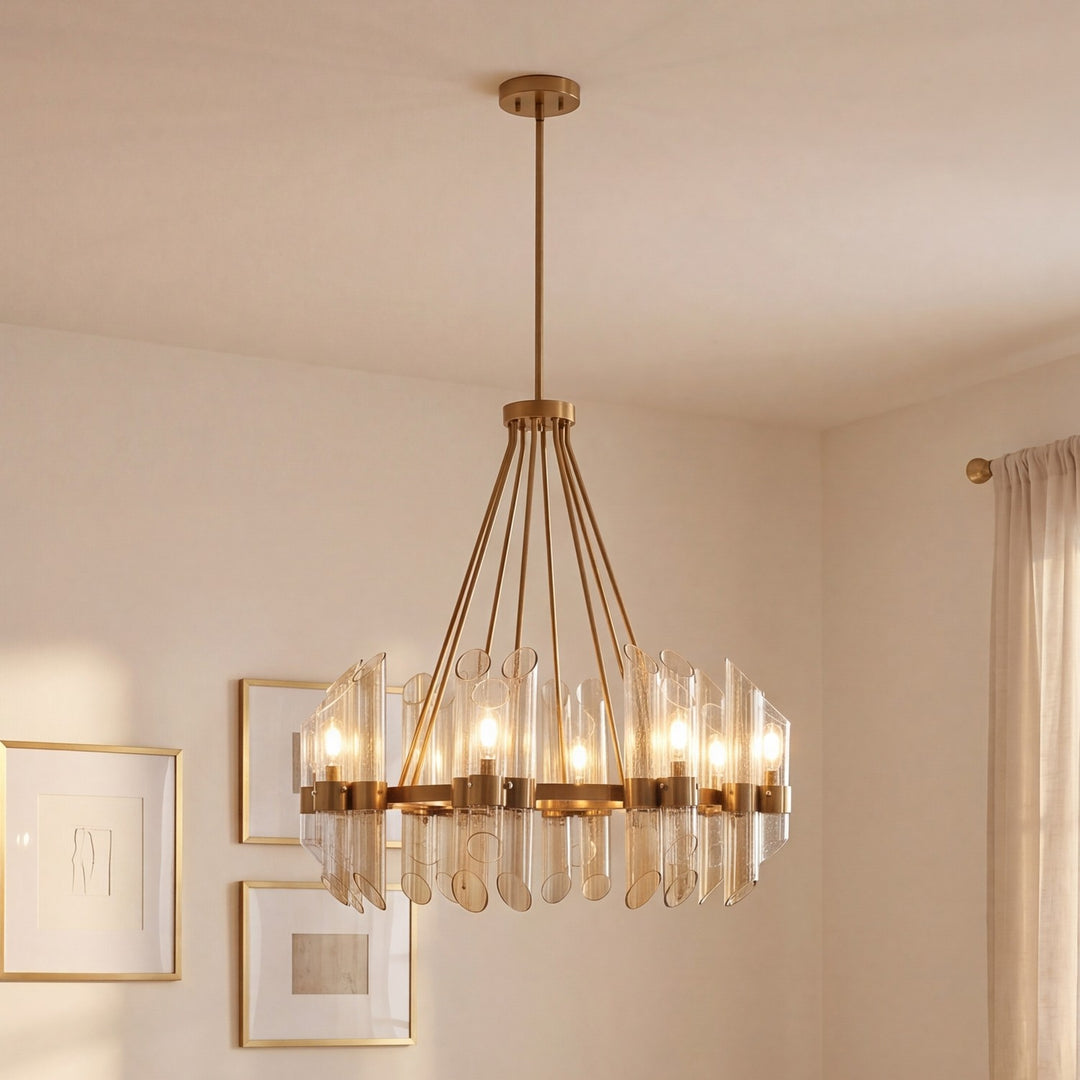 Savoy House - 1-9105-8-322 - Eight Light Chandelier - Biltmore - Warm Brass