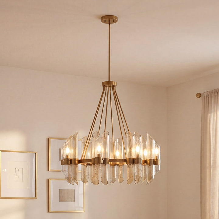 Savoy House - 1-9105-8-322 - Eight Light Chandelier - Biltmore - Warm Brass