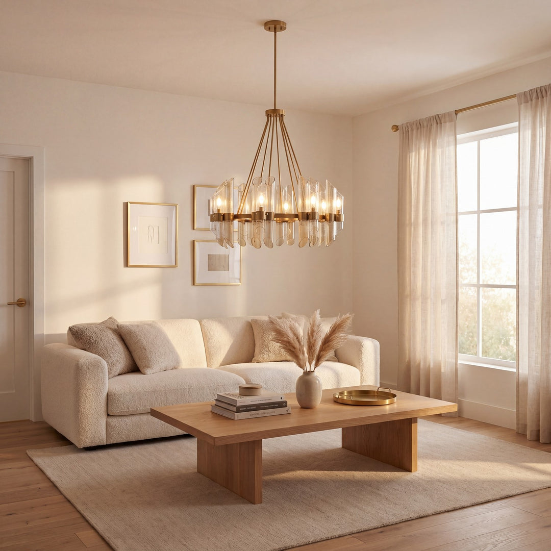 Savoy House - 1-9105-8-322 - Eight Light Chandelier - Biltmore - Warm Brass