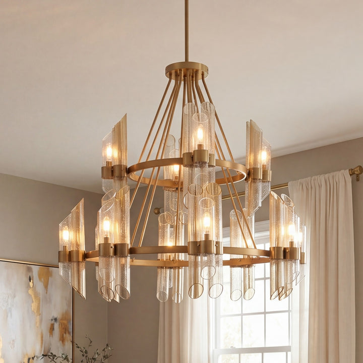 Savoy House - 1-9106-12-322 - 12 Light Chandelier - Biltmore - Warm Brass