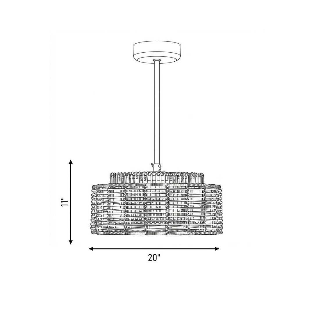 Savoy House - 20-FD-155-322 - LED Fan D'Lier - Ferndale - Warm Brass