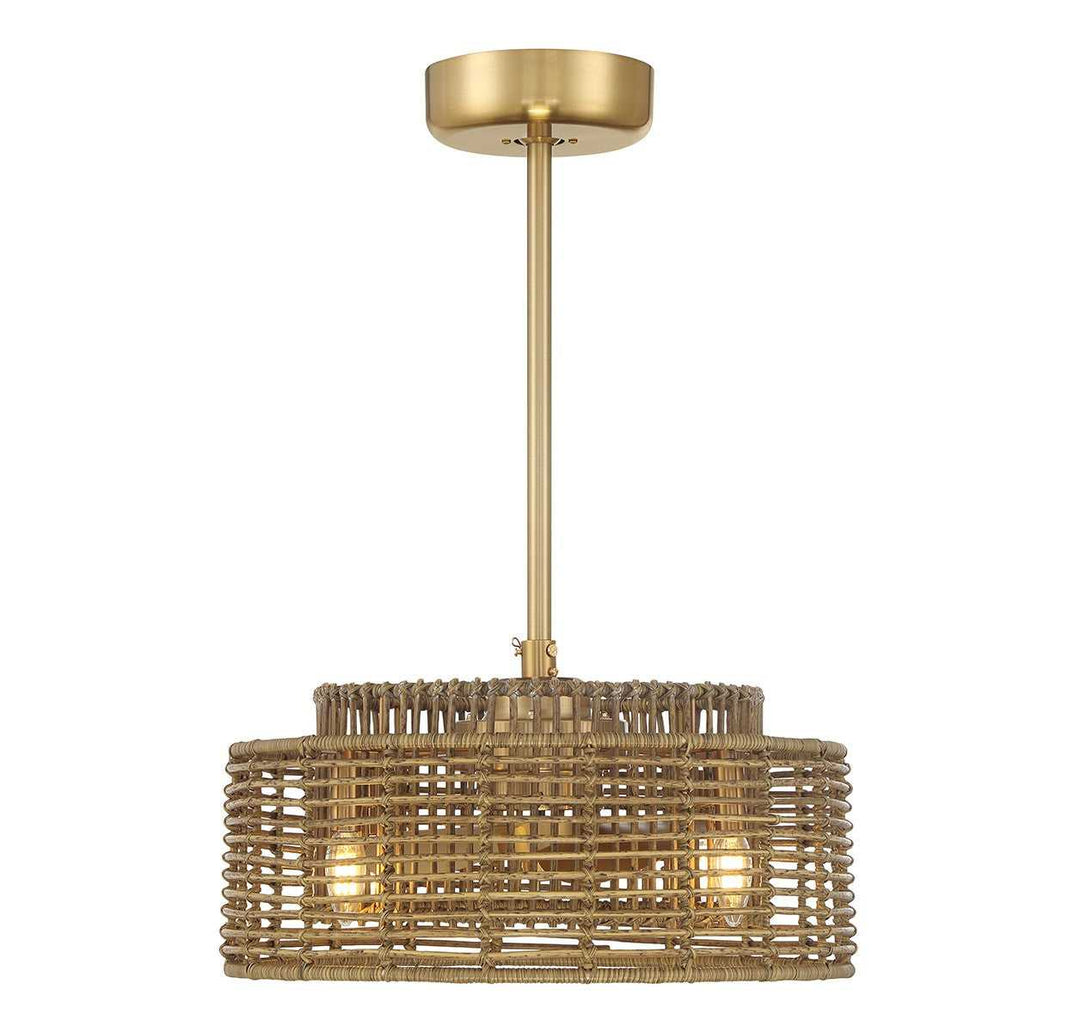 Ferndale Four Light Fan D'Lier in Warm Brass Savoy House