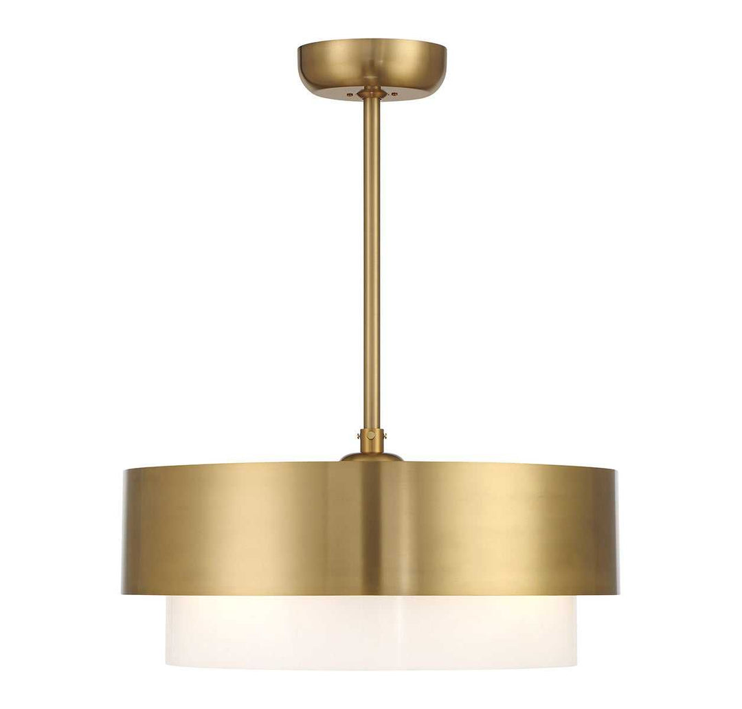 Diana Four Light Fan D'Lier in Warm Brass Savoy House