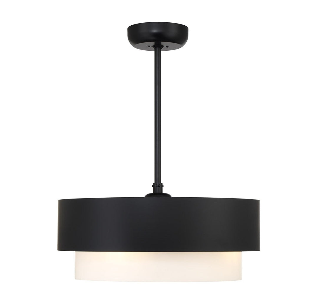 Diana Four Light Fan D'Lier in Matte Black Savoy House