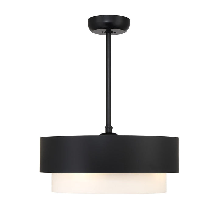 Diana Four Light Fan D'Lier in Matte Black Savoy House