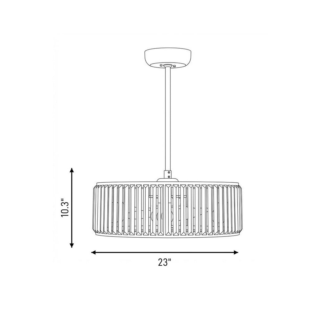 Savoy House - 23-FD-245-322 - LED Fan D'Lier - Janus - Warm Brass