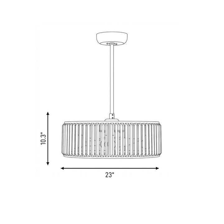Savoy House - 23-FD-245-322 - LED Fan D'Lier - Janus - Warm Brass