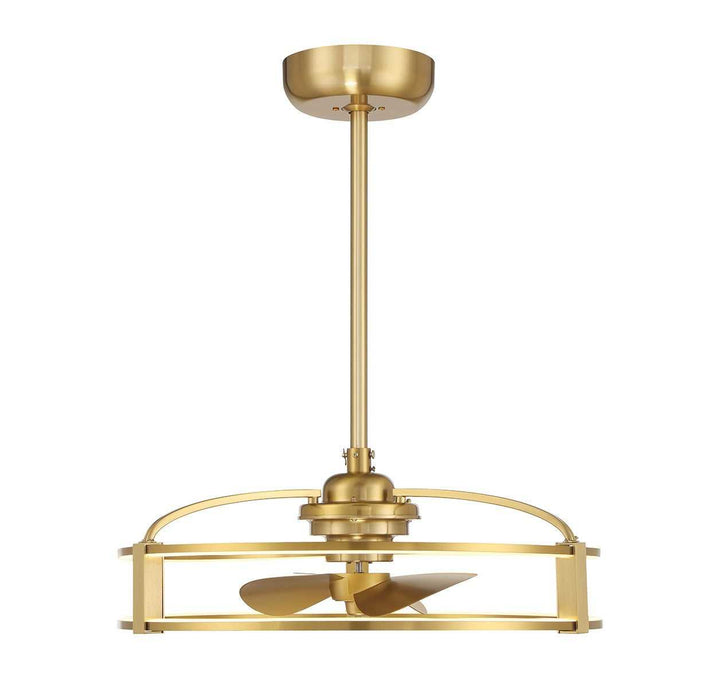 Vesta LED Fan D'Lier in Warm Brass Savoy House