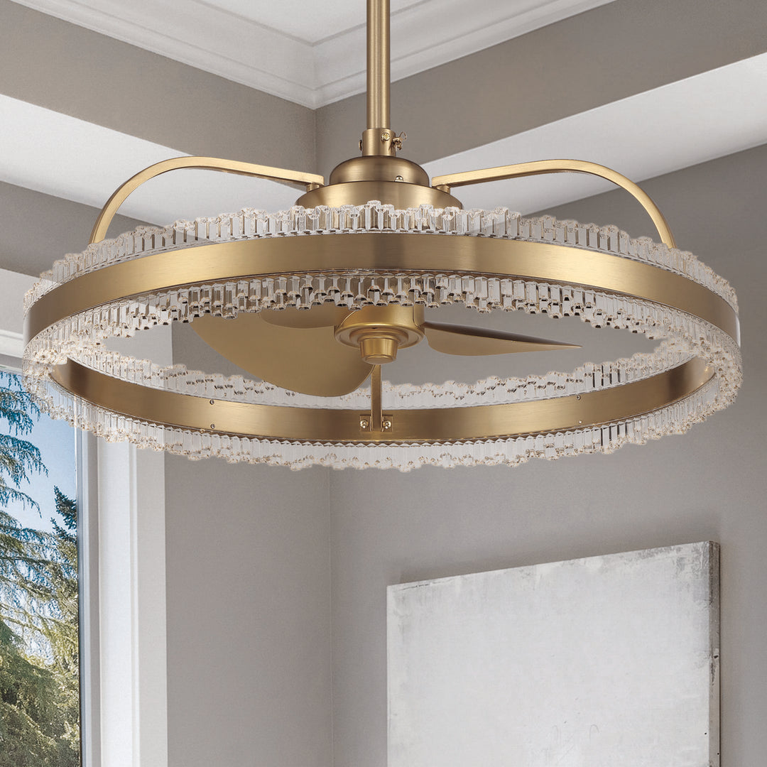 Savoy House - 24-FD-555-322 - LED Fan D'Lier - Corona - Warm Brass