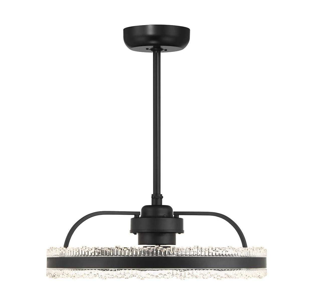 Corona LED Fan D'Lier in Matte Black Savoy House