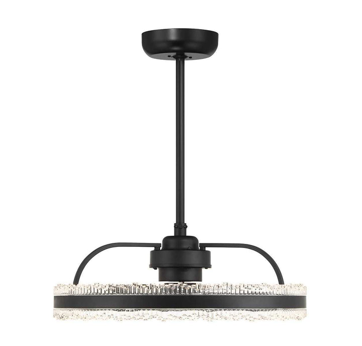 Corona LED Fan D'Lier in Matte Black Savoy House