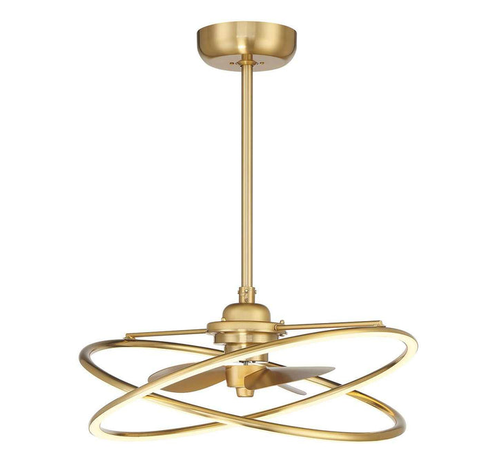Dorado LED Fan D'Lier in Warm Brass Savoy House