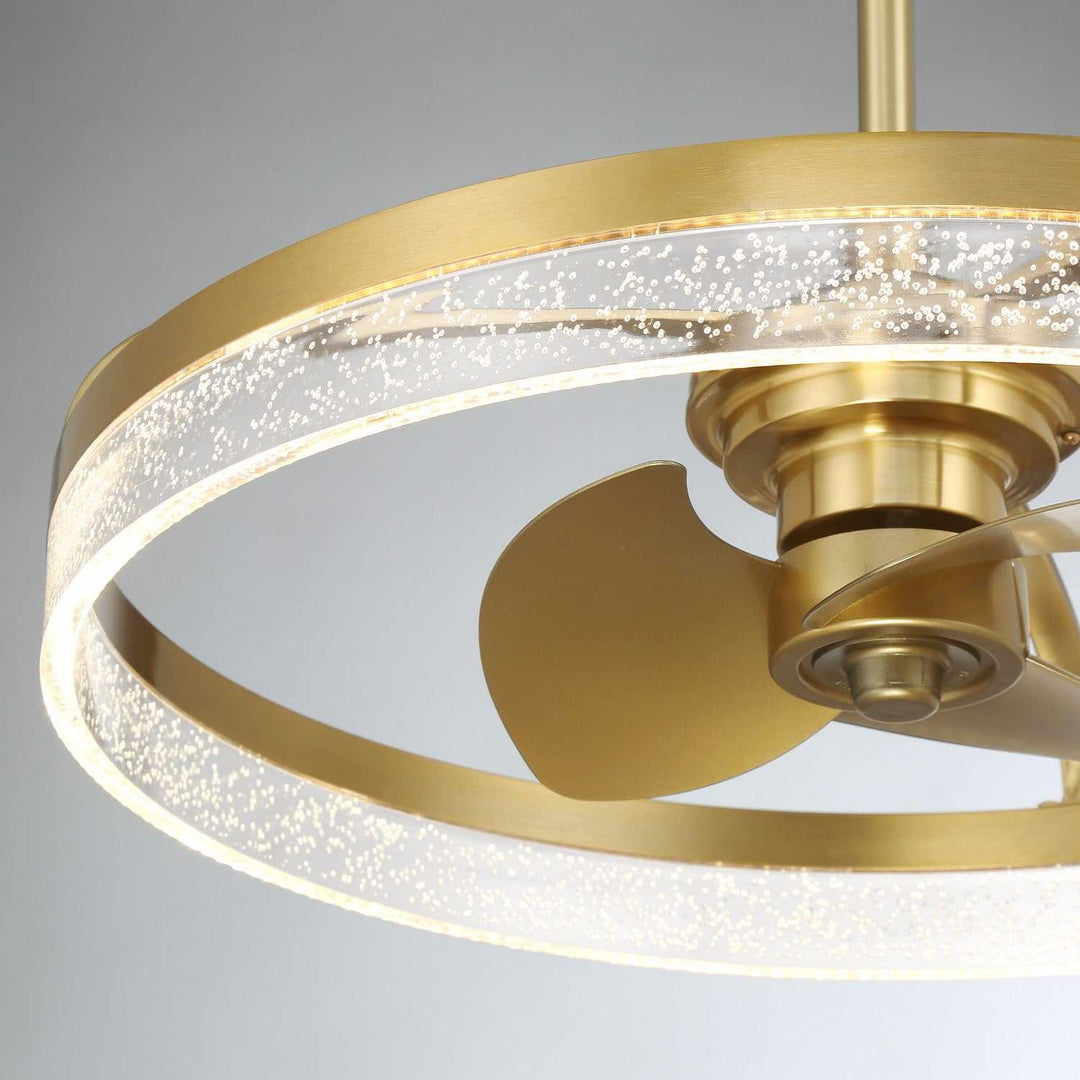 Lyria LED Fan D'Lier in Warm Brass Savoy House