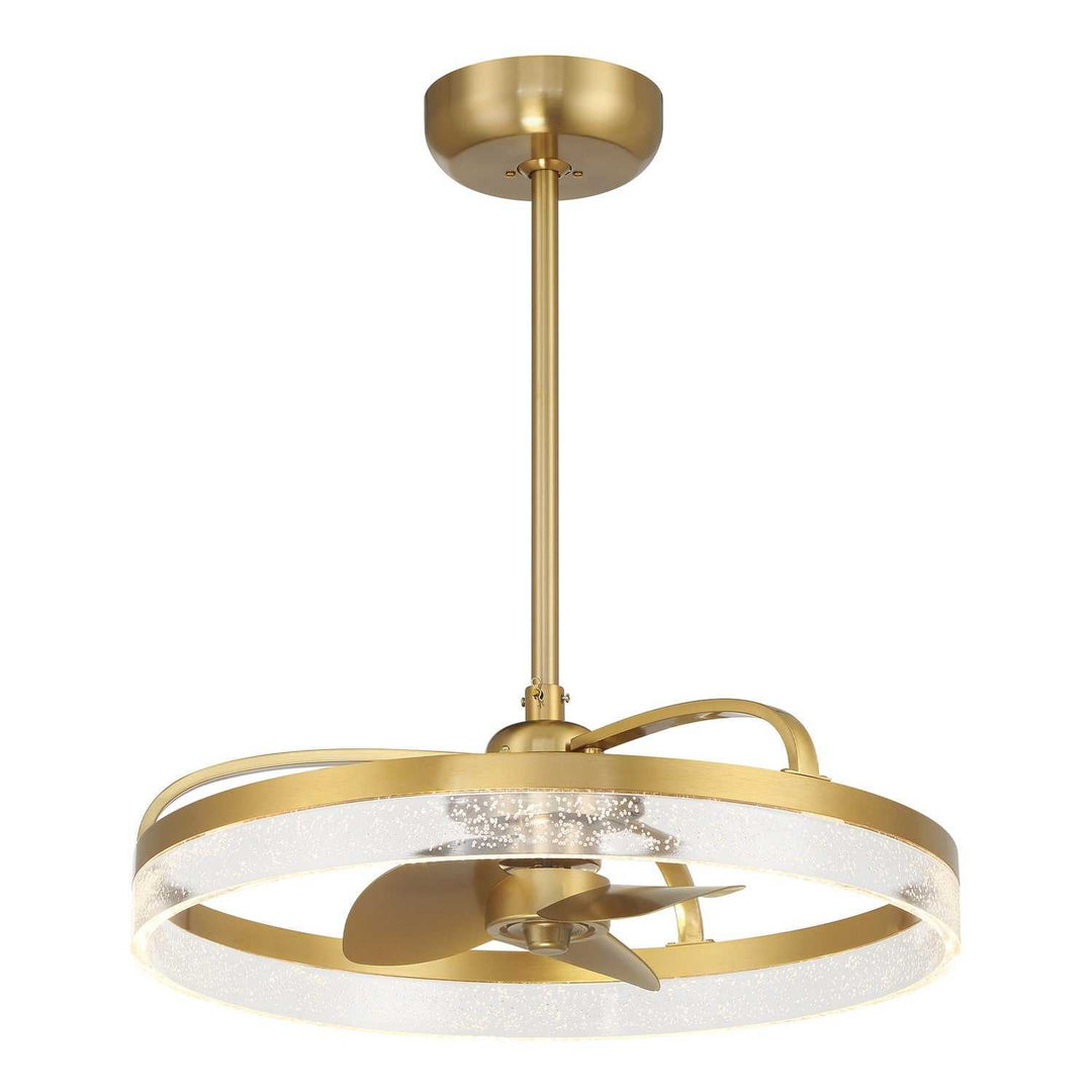 Lyria LED Fan D'Lier in Warm Brass Savoy House