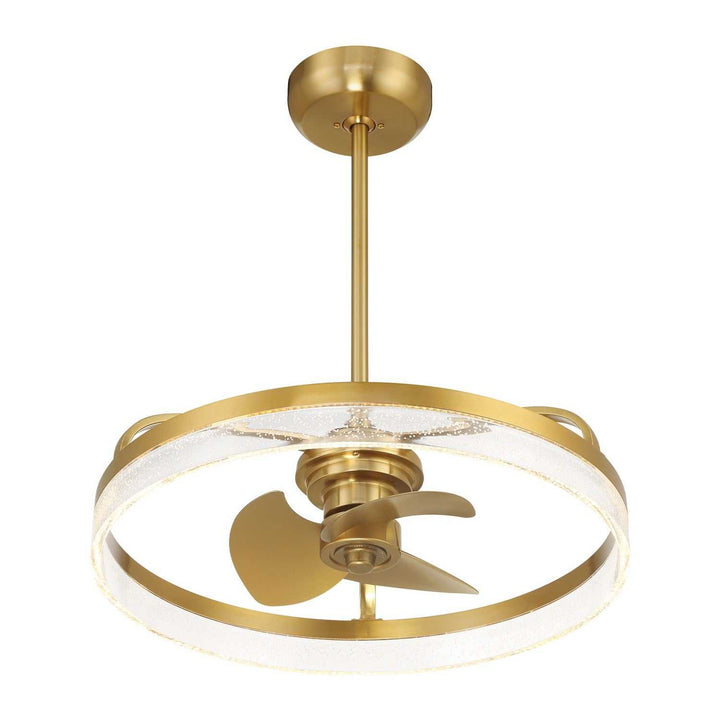 Lyria LED Fan D'Lier in Warm Brass Savoy House