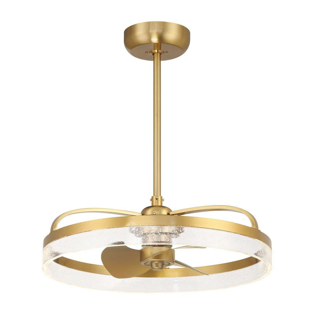 Lyria LED Fan D'Lier in Warm Brass Savoy House