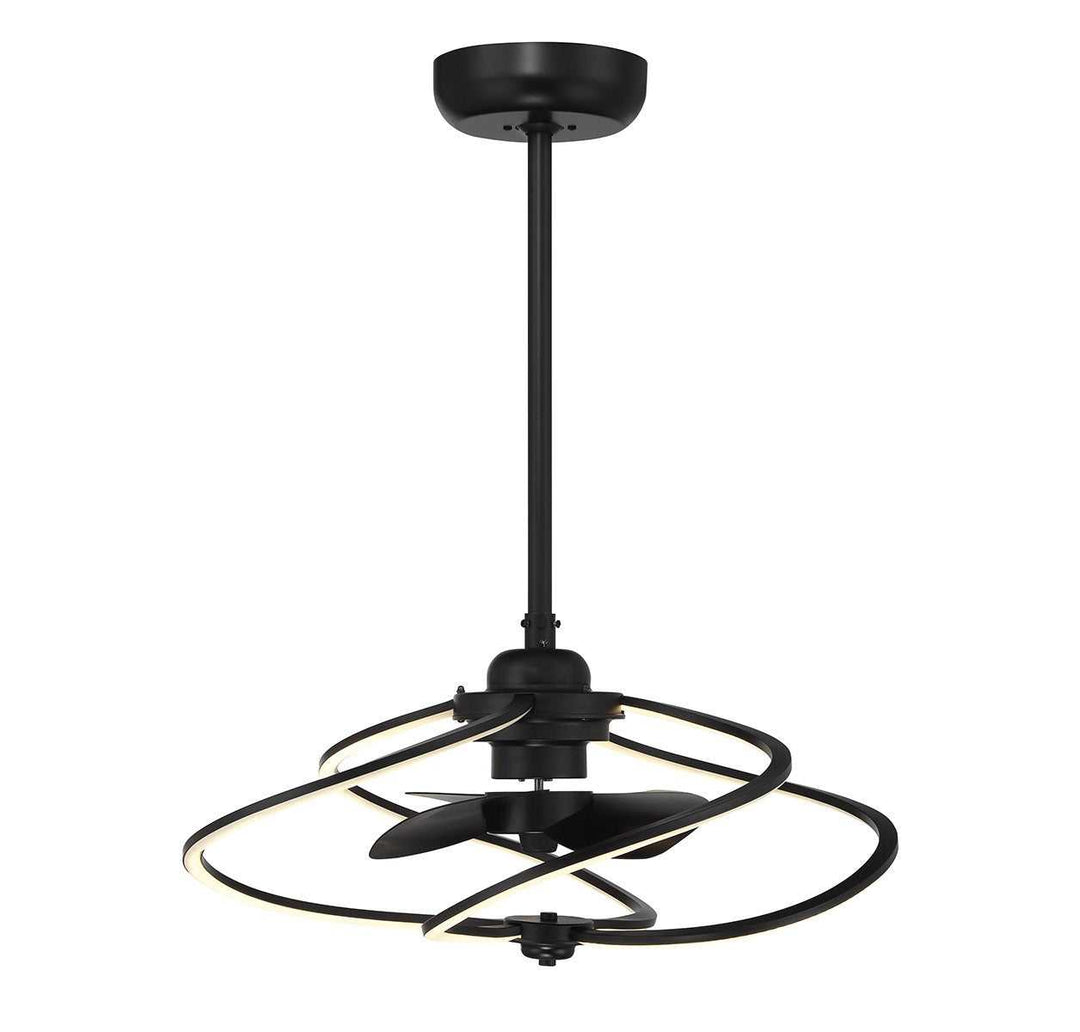 Hydra LED Fan D'Lier in Matte Black Savoy House