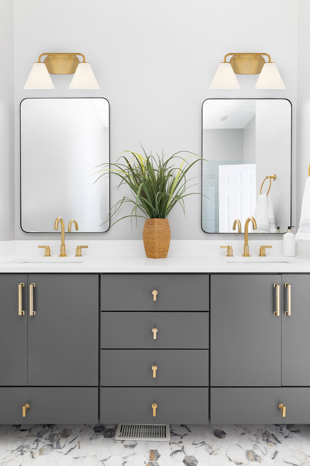 Savoy House - 8-2988-2-322 - Two Light Bathroom Vanity - Blair - Warm Brass