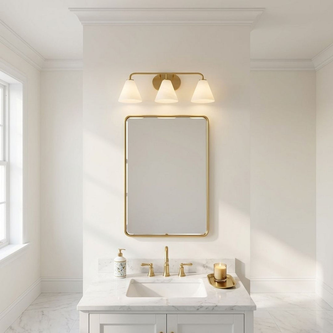 Savoy House - 8-2988-3-322 - Three Light Bathroom Vanity - Blair - Warm Brass