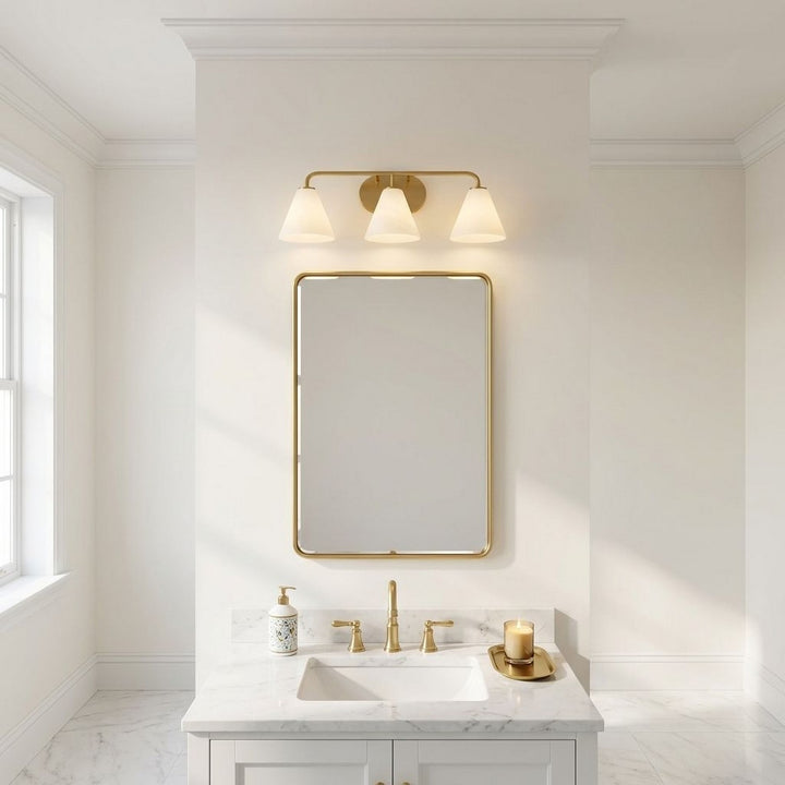 Savoy House - 8-2988-3-322 - Three Light Bathroom Vanity - Blair - Warm Brass