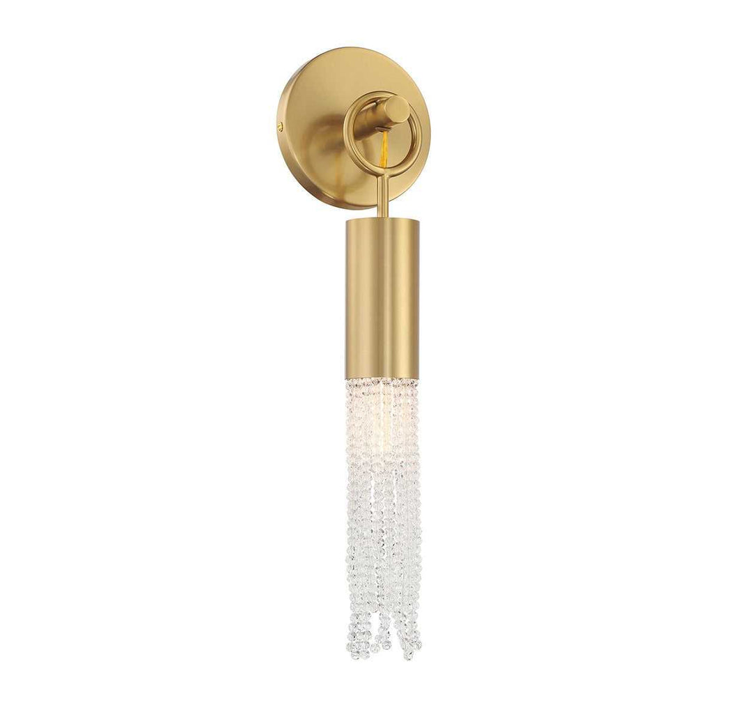 Chelsea One Light Wall Sconce in Warm Brass Savoy House