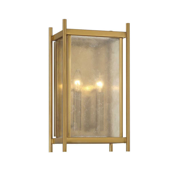 Jacobs Two Light Wall Sconce in Warm Brass Savoy House