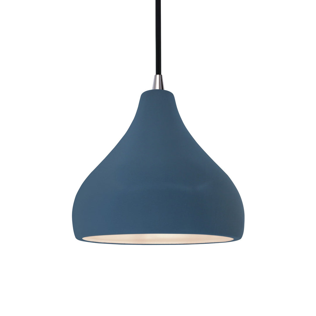 Justice Designs - CER-6560-MID-NCKL-BKCD - One Light Pendant - Radiance - Midnight Sky