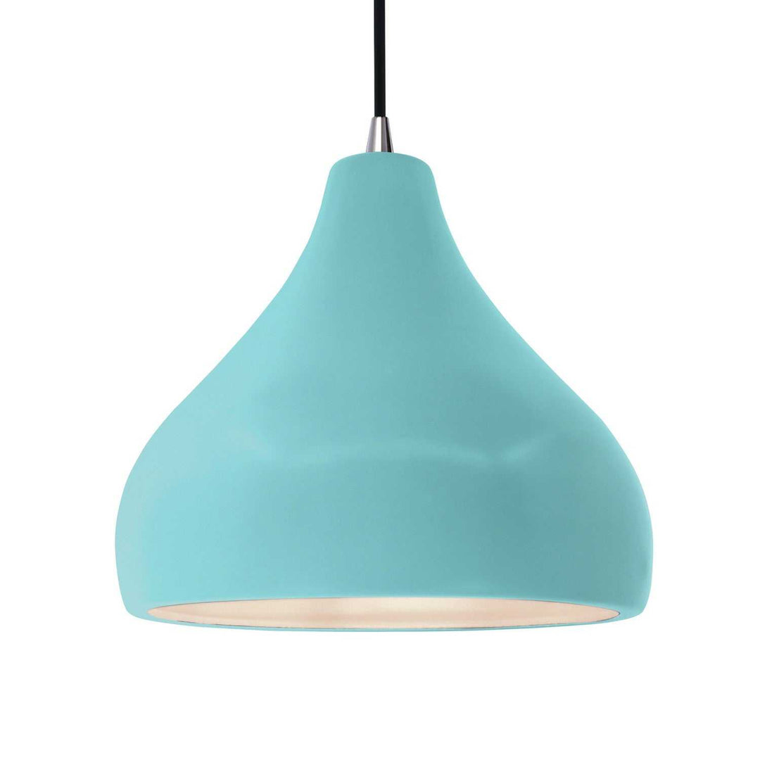 Radiance One Light Pendant in Reflecting Pool Justice Designs
