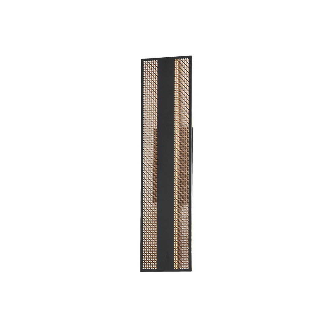 ET2 - E30292-ACPBK - LED Outdoor Wall Sconce - Interlace - Black/Aged Copper
