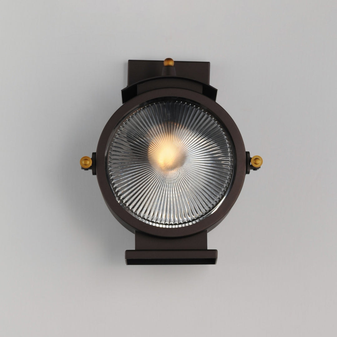 Maxim - 10181OIAB - One Light Outdoor Wall Sconce - Portside - Oil Rubbed Bronze / Antique Brass