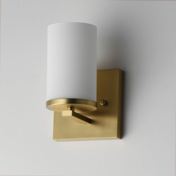 Maxim - 10281SWSBR - One Light Wall Sconce - Lateral - Satin Brass