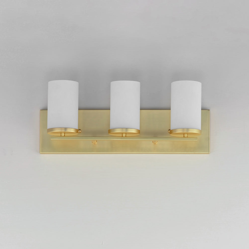 Maxim - 10283SWSBR - Three Light Bath Vanity - Lateral - Satin Brass